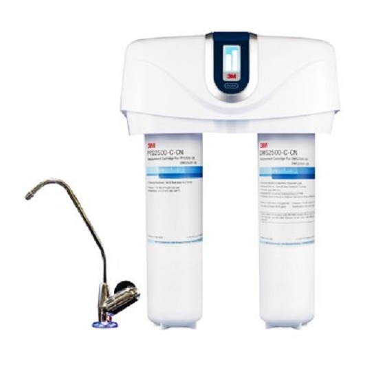 3M Premium Under-sink 2 Stage Drinking Water Filter with Faucet ||DWS2500T||