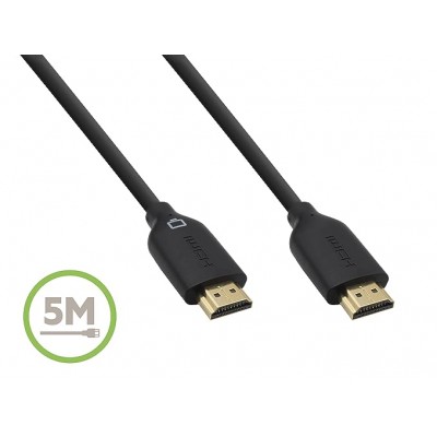 Gold-Plated High-Speed HDMI Cable with Ethernet(5M)