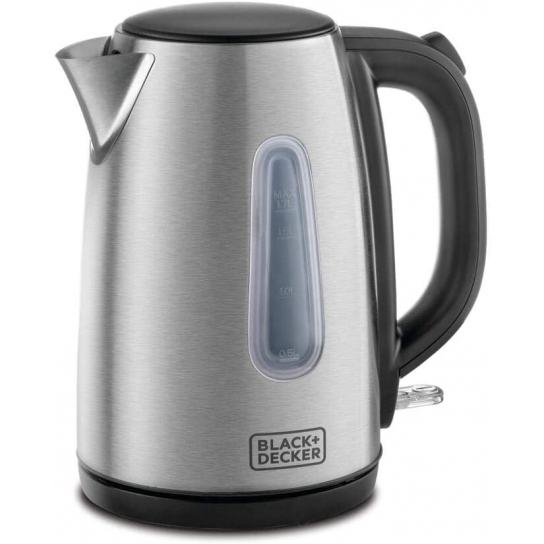 Black and  Decker 1.7L Concealed Coil Stainless Steel Kettle, JC450-B5