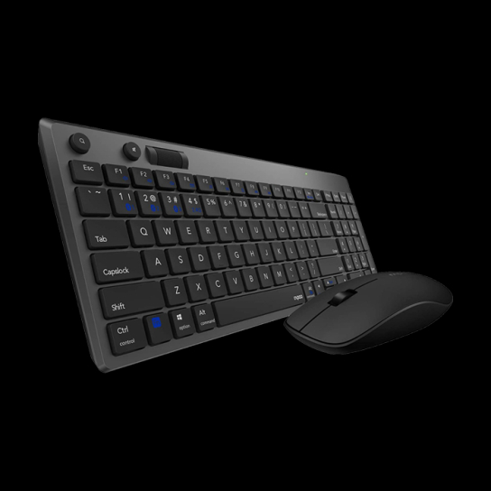 RAPOO 8050T Multi-mode Wireless Keyboard & Mouse(Wireless & Bluetooth)