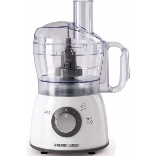 Black and Decker FX400-B5 400W 18 Functions Food Processor - White