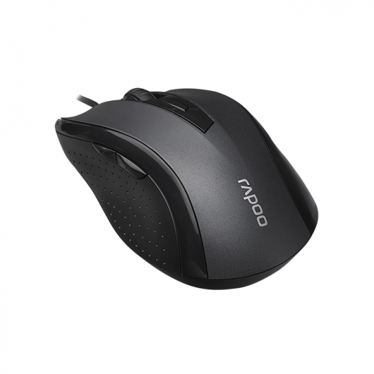 Rapoo N300 - Black Wired Optical Mouse
