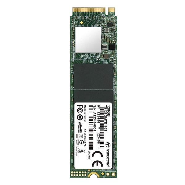TRANSCEND PCle NVMe M.2 SuperSpeed SSD-MTE 110s-128 GB - Internal SSD