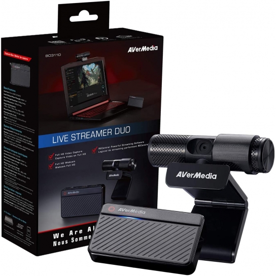 AVERMEDIA Live Streamer Duo B0311D Capture Box Streaming Card and CAM