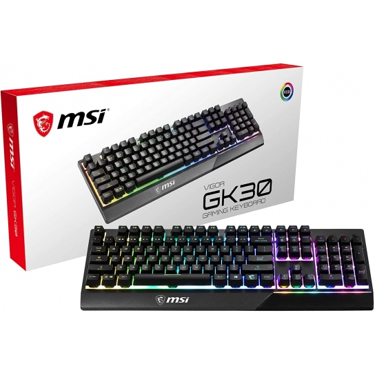MSI Vigor GK30 Gaming Keyboard with water repellent design