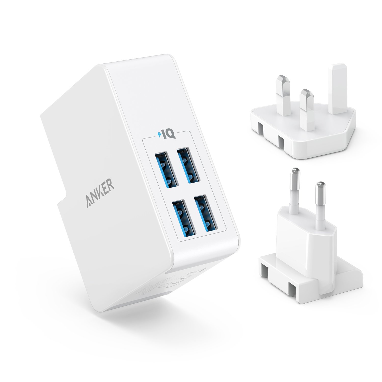 Anker Power Port 4 lite (Only Adapter) Wall Charger  A2024L21