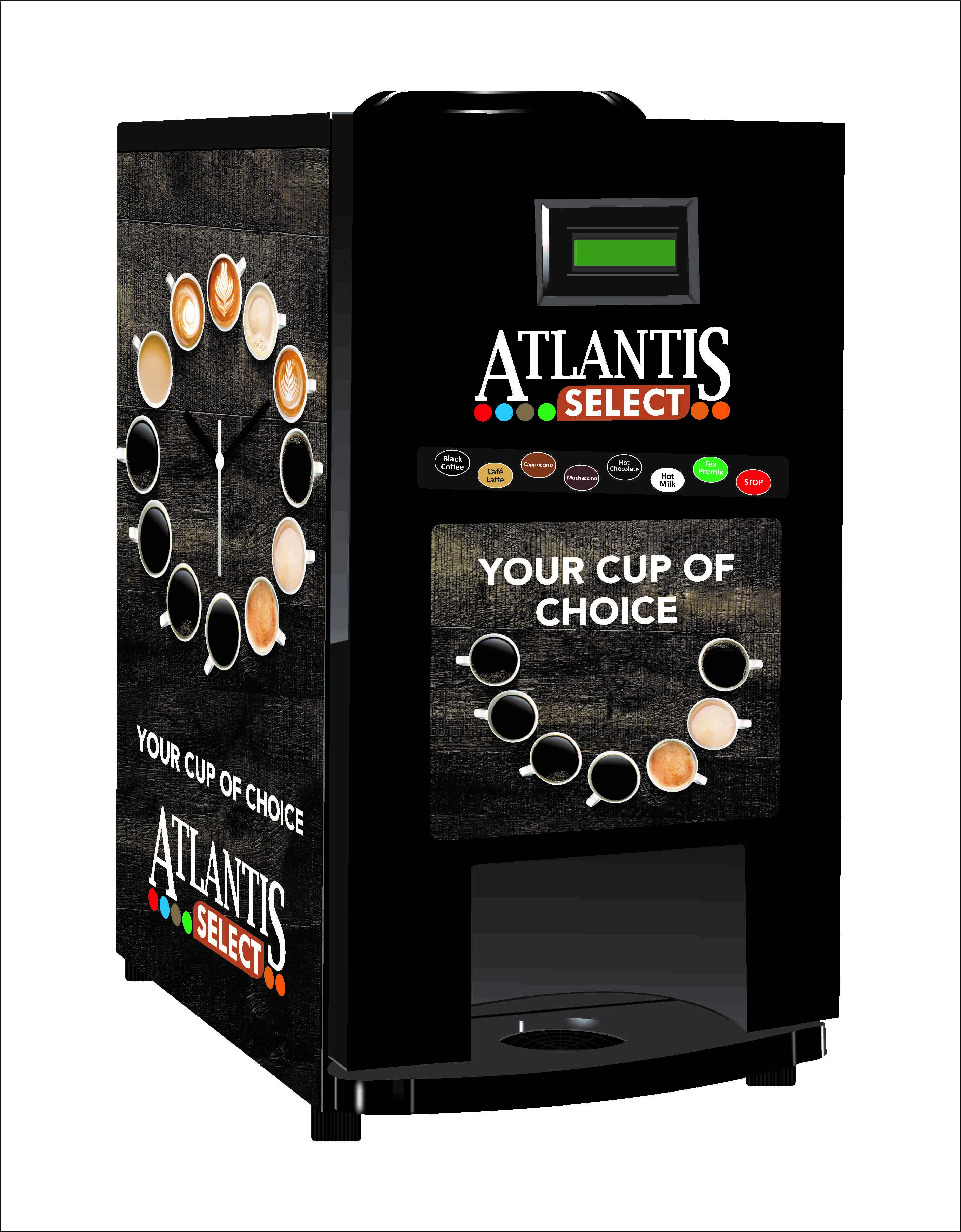 ATLANTIS 7 lane Cafe Coffee Vending Machine