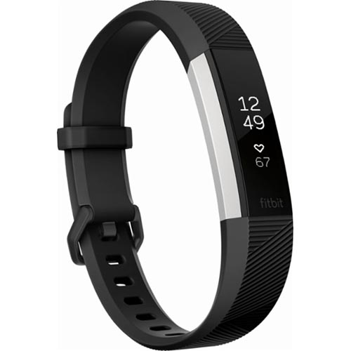 FITBIT Alta HR Activity Tracker and Heart Rate Tracker Wristband- Black