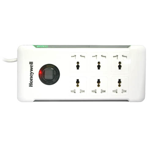 Honeywell Platinum Series 6 Socket Surge Protector 1.5M with master switch