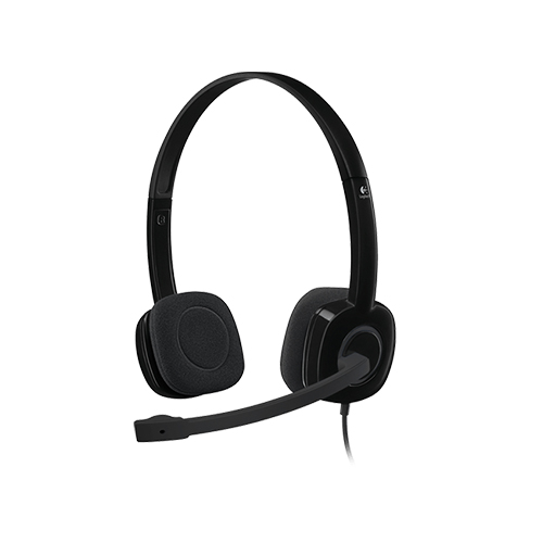 LOGITECH H151 Full Stereo PC Headset - Black