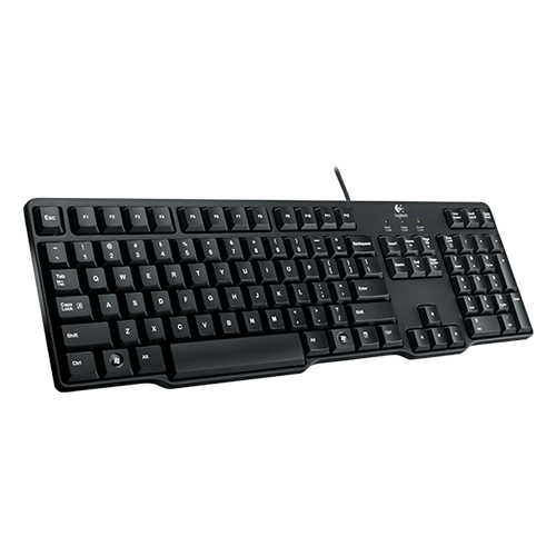 LOGITECH K100-PS2 Classic Keyboard- Black