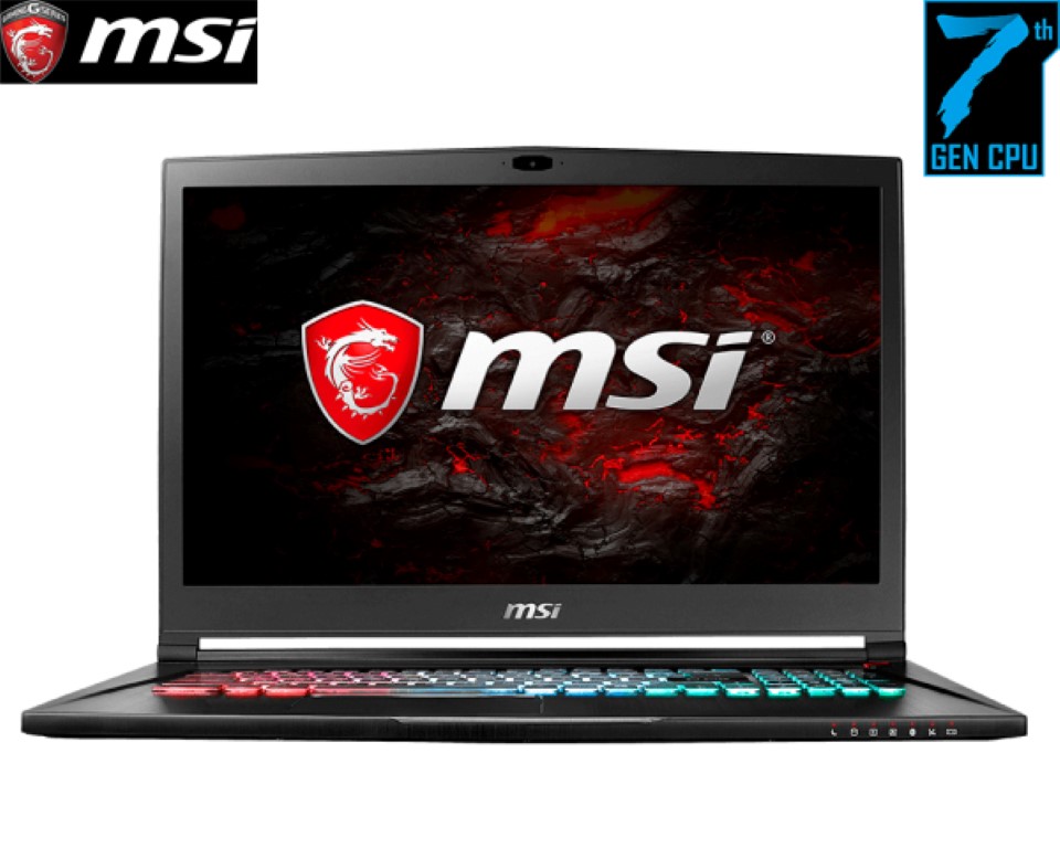 MSI GS73VR 7RF Stealth Pro 17.3"(7th Gen i7, 16GB/1TB HDD/ Windows 10 Home) Gaming Series Notebooks
