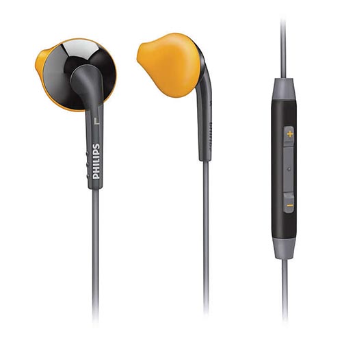 PHILIPS SPORTS SHQ1007/28 in Ear Headphone- Yellow & Black