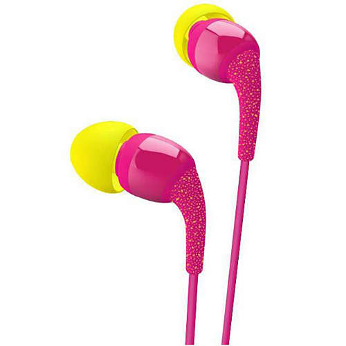 PHILIPS THE SHOTS SHO1100PK/10  O'Neill in-ear Headphone- Pink & Yellow