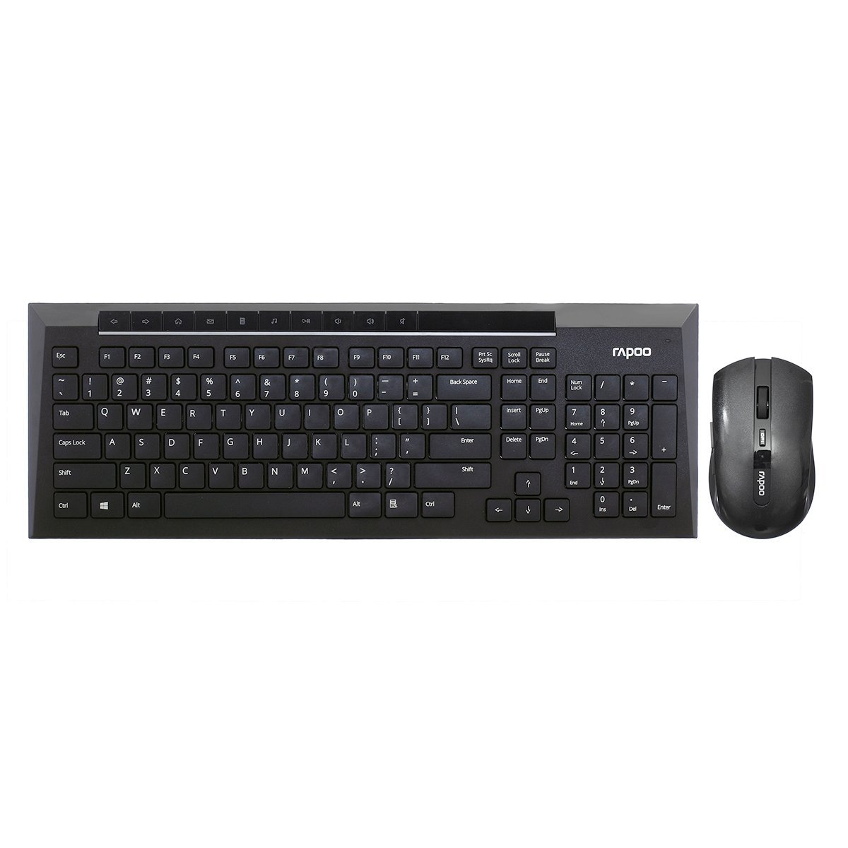 Rapoo 8200P Wireless Keyboard and Mouse Combo (Black)