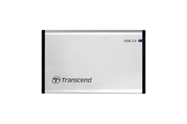 TRANSCEND S3 -2.5" Aluminium Case USB 3.0 Password Protection / One Touch Backup HDD Case