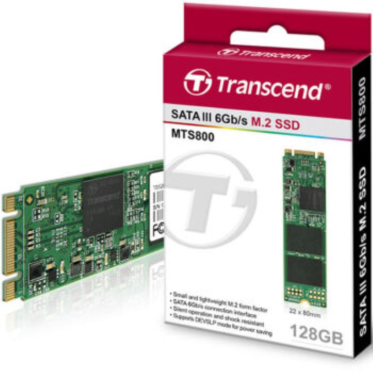 TRANSCEND SATA III-MTS 800 M.2-128 GB -6 gbps 80MM - Internal SSD