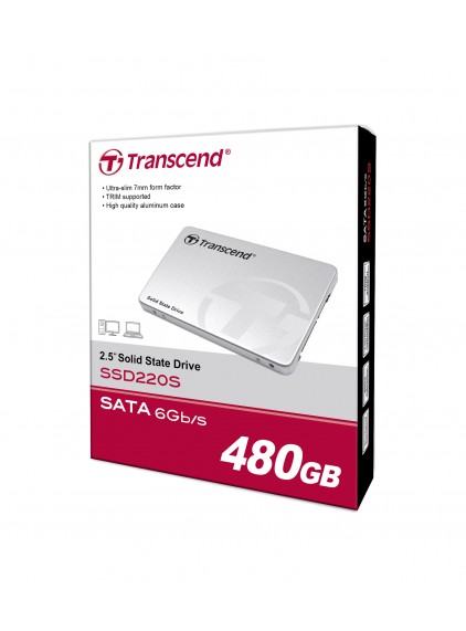 TRANSCEND SATA III-SSD 220-480 GB-6gbps-Aluminium Case Internal SSD