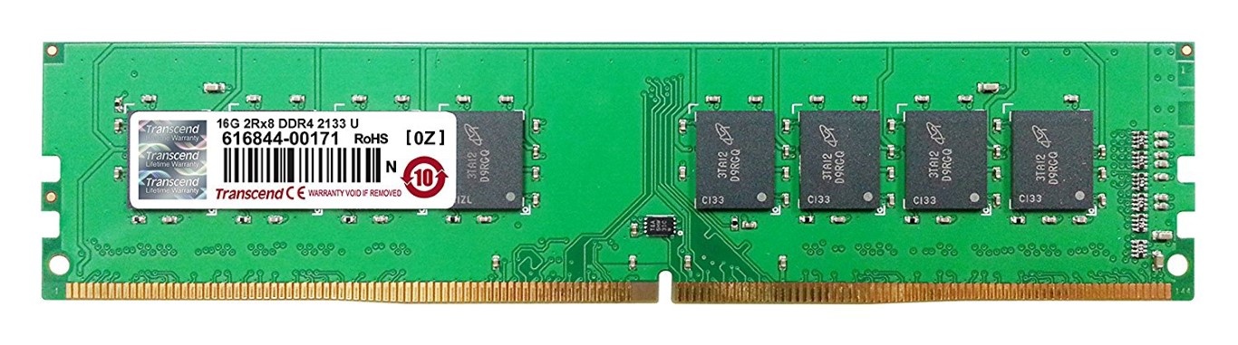 TRANSCEND U-DIMM DDR4/8 GB-2133MHz / 2Rx8/ Desktop RAM