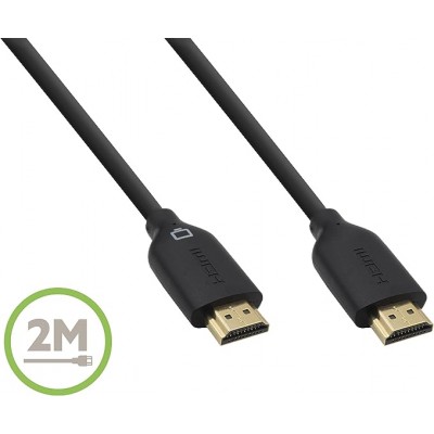 Gold-Plated High-Speed HDMI Cable with Ethernet(2M)