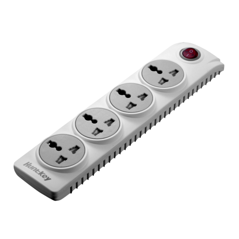5-Way Surge Protected Power Strip With Individual Switches - 1.5m Cable, Child Safety Lock, Overcurrent Protection