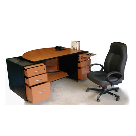 PODREJ Executive Office table with Particle Board top(T-37A)
