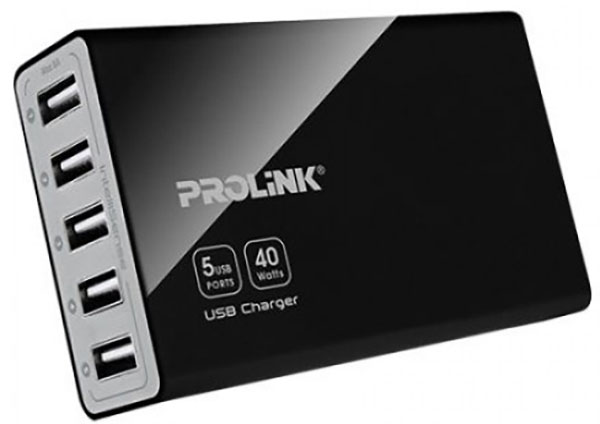 Prolink 5-Port USB Charger 40W 8A