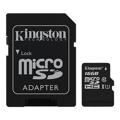 Kingston Micro SD Class 10 with Adapter- 16GB