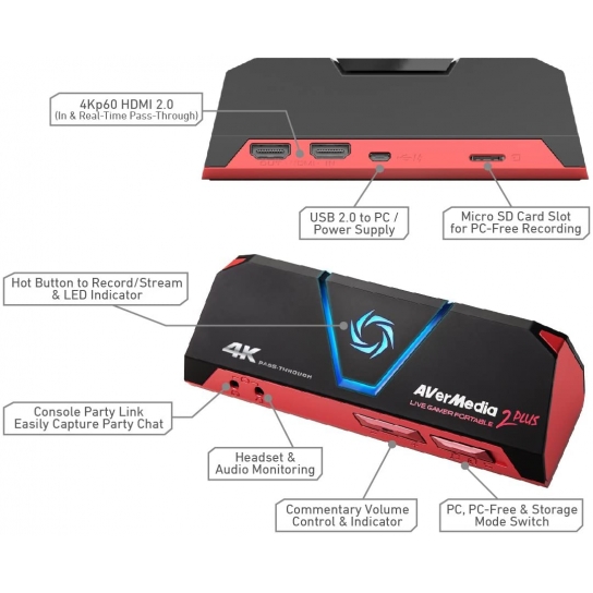 AVERMEDIA Live Gamer GC513 External 4K Streaming capture card