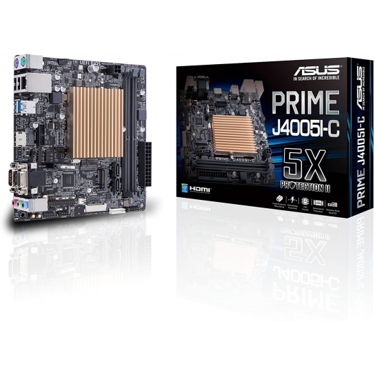 ASUS PRIME J4005I-C Low-power fan-less motherboard with Intel Celeron Dual-Core SoC J4005 processor