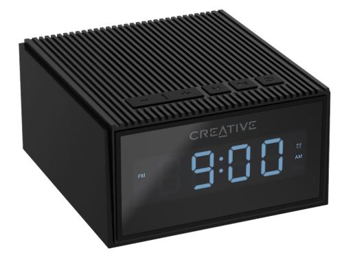 Creative Chrono Portable Splash-proof Bluetooth Speaker and FM Radio Clock